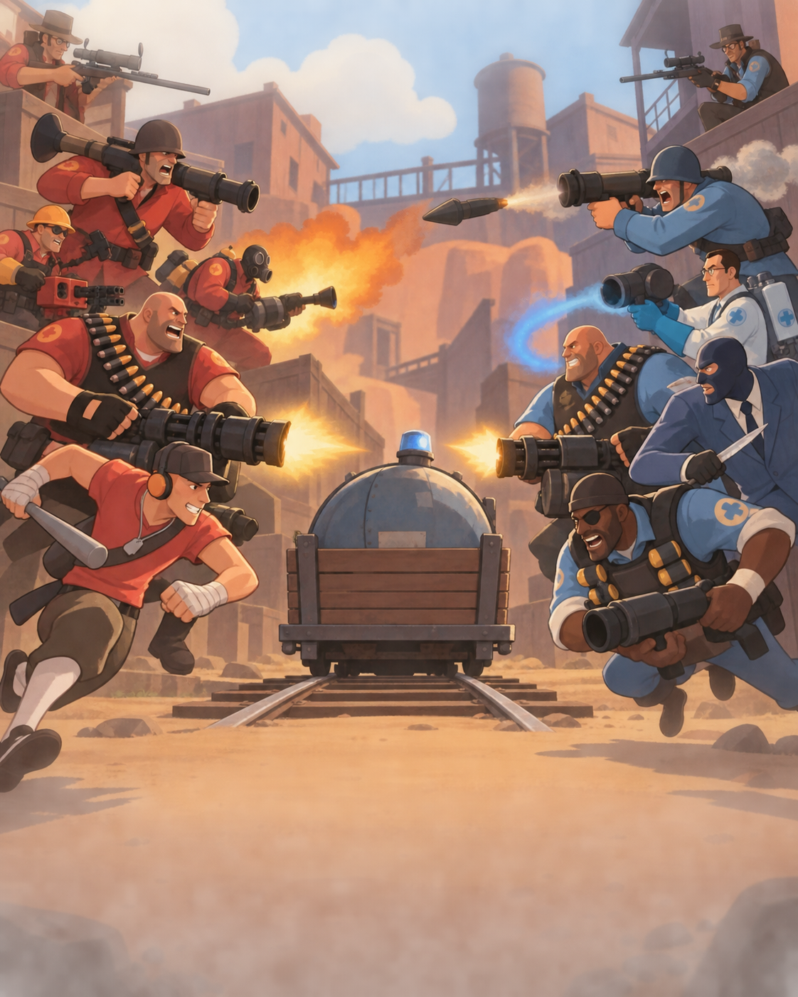 Team Fortress 2 game artwork